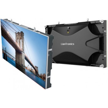 Светодиодный экран, внутреннее применение, малый шаг пикселя 1,9 мм, фронтальный доступ, размер панели 650x365x88 мм LIANTRONICS VL1.9